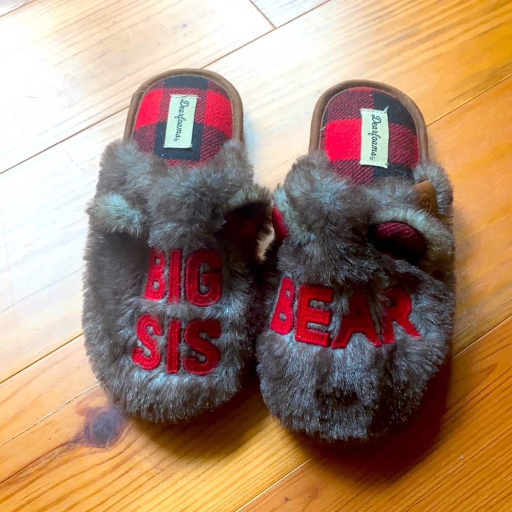 Dearfoam big sis bear slippers